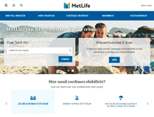 Tablet Screenshot of metlife.com.tr