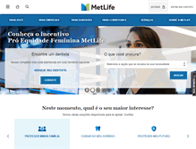 Tablet Screenshot of metlife.com.br