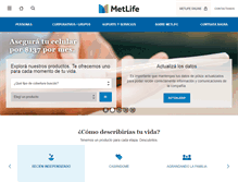 Tablet Screenshot of metlife.com.ar