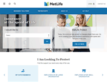 Tablet Screenshot of metlife.com.au