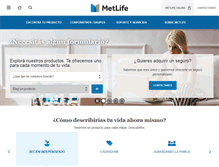 Tablet Screenshot of metlife.com.uy